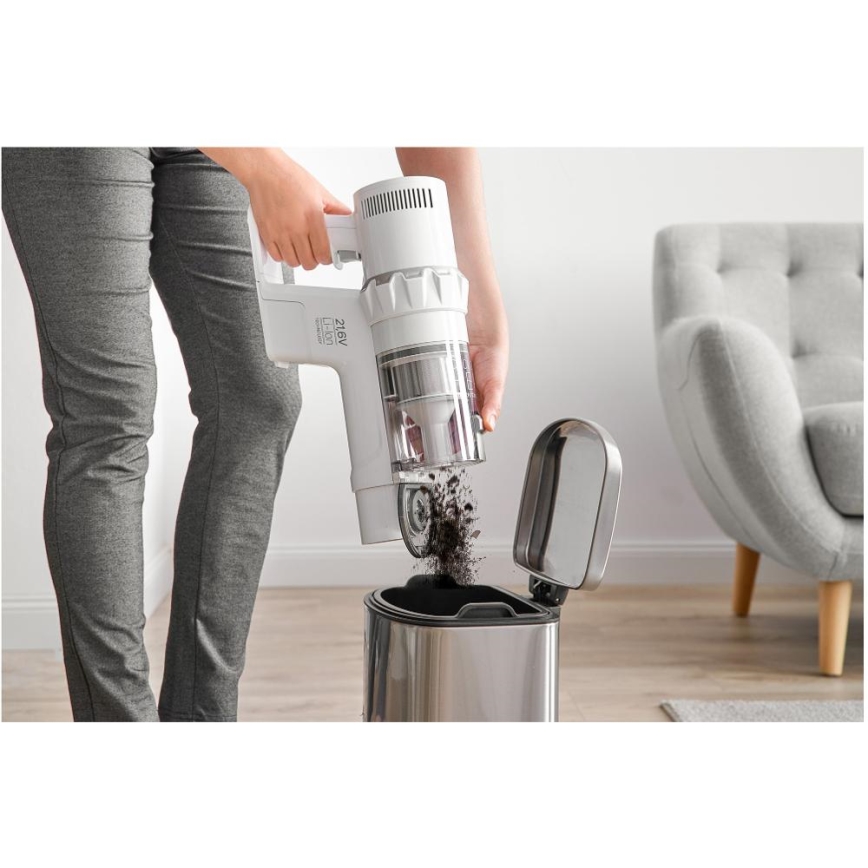 Sencor - Aspirador vertical sem fios 2em1 250W/2200 mAh branco