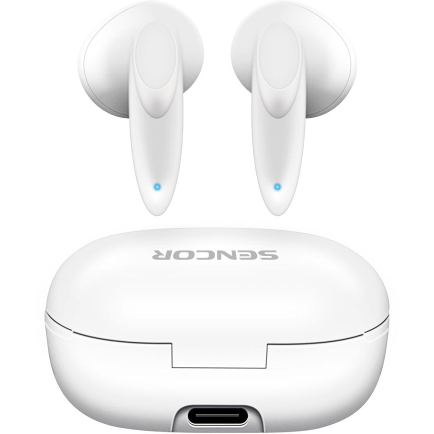Sencor - Auriculares sem fios IPX4 branco