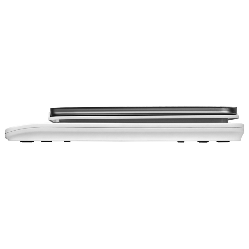 Sencor - Balança de cozinha eletrónica com tábua de corte de bambu 2xAAA branco