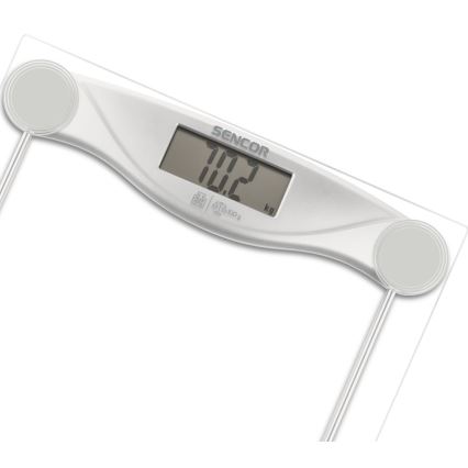 Sencor - Balança pessoal digital com ecrã LCD 1xCR2032