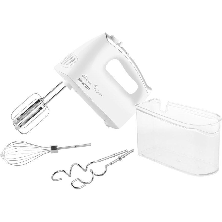 Sencor - Batedeira com acessórios 500W/230V branco