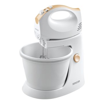 Sencor - Batedeira manual com um prato rotativo 500W/230V branco