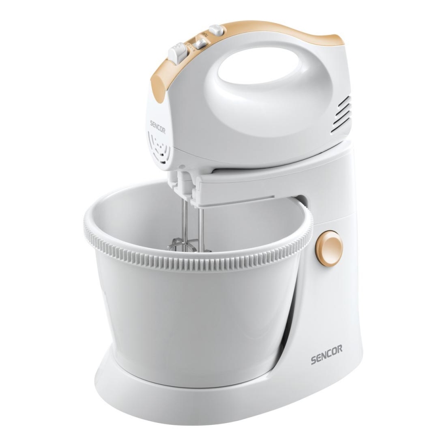 Sencor - Batedeira manual com um prato rotativo 500W/230V branco