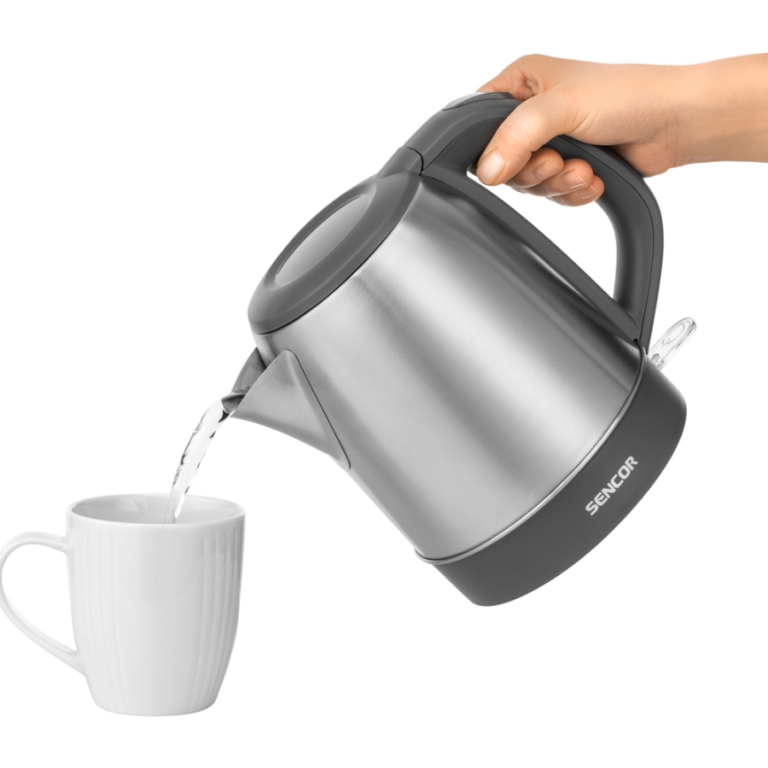 Sencor - Chaleira 1,2 l 2150W/230V aço inoxidável