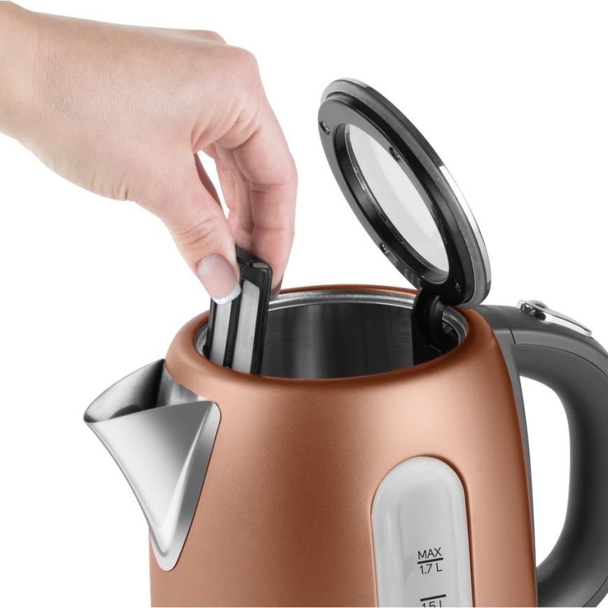 Sencor - Chaleira 1,7 l 2150W/230V cobre