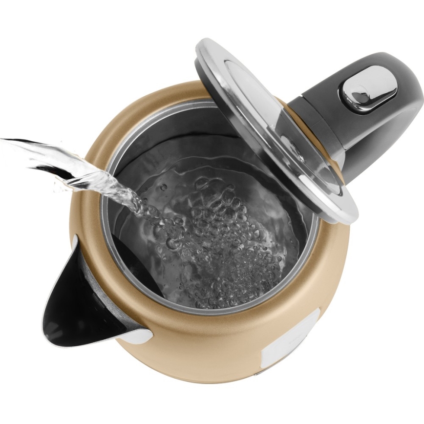 Sencor - Chaleira 1,7 l 2150W/230V dourada
