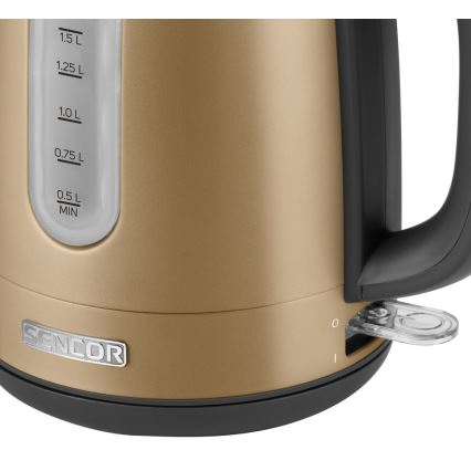 Sencor - Chaleira 1,7 l 2150W/230V dourada