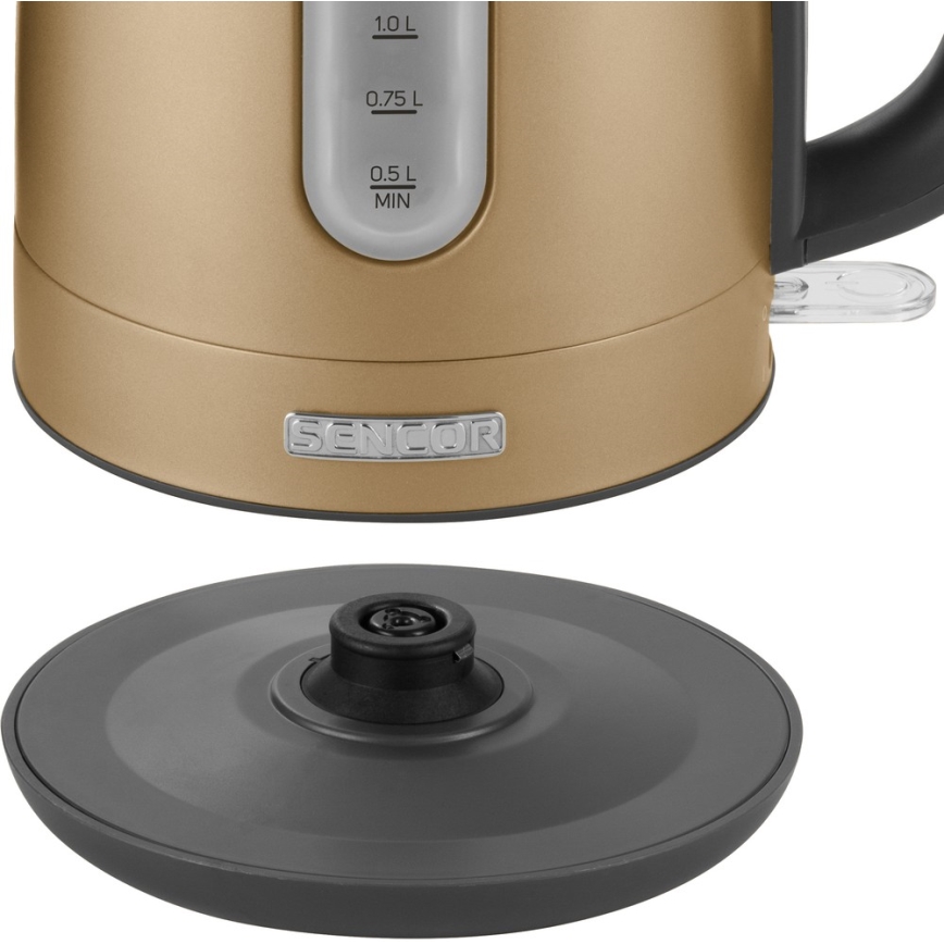 Sencor - Chaleira 1,7 l 2150W/230V dourada