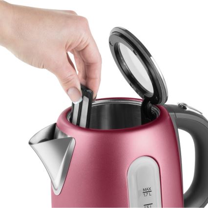 Sencor - Chaleira 1,7 l 2150W/230V rosa
