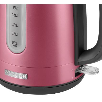 Sencor - Chaleira 1,7 l 2150W/230V rosa