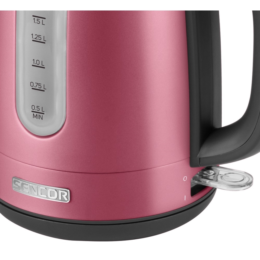 Sencor - Chaleira 1,7 l 2150W/230V rosa