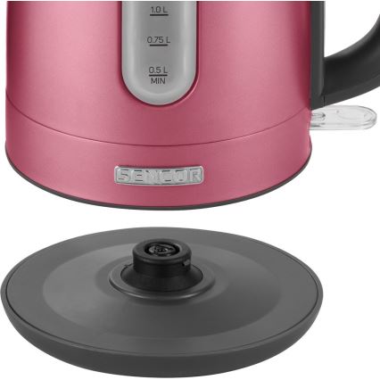 Sencor - Chaleira 1,7 l 2150W/230V rosa