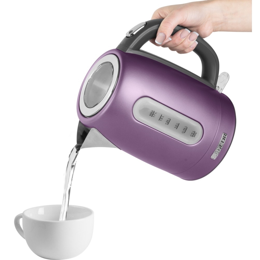 Sencor - Chaleira 1,7 l 2150W/230V roxa