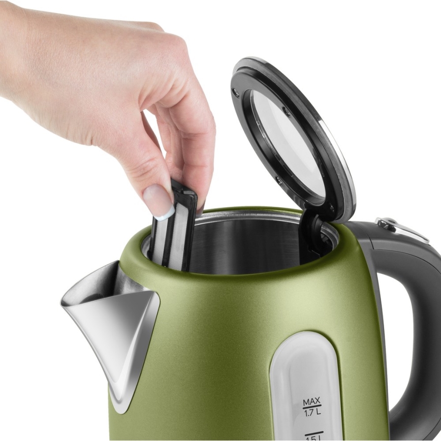 Sencor - Chaleira 1,7 l 2150W/230V verde