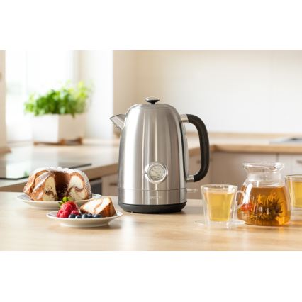 Sencor - Chaleira 1,7 l 2200W/230V aço inoxidável