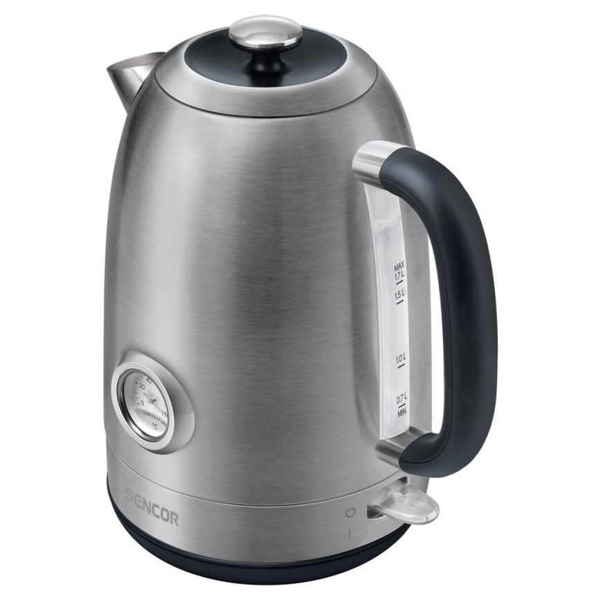 Sencor - Chaleira 1,7 l 2200W/230V aço inoxidável