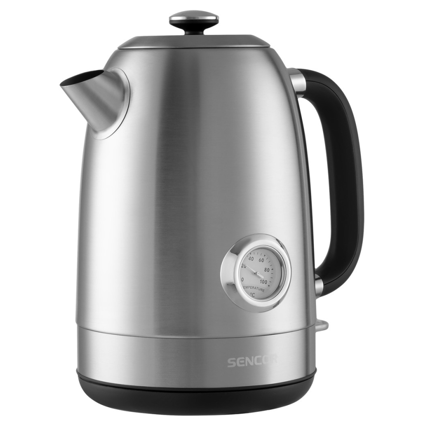 Sencor - Chaleira 1,7 l 2200W/230V aço inoxidável