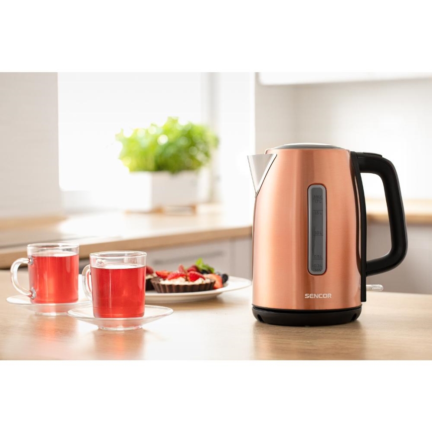 Sencor - Chaleira 1,7 l 2200W/230V cobre