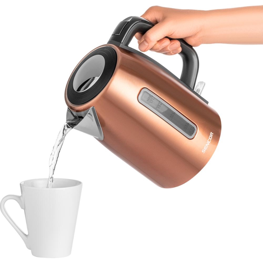 Sencor - Chaleira 1,7 l 2200W/230V cobre