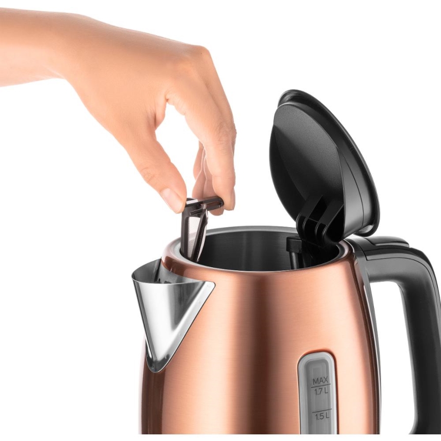 Sencor - Chaleira 1,7 l 2200W/230V cobre