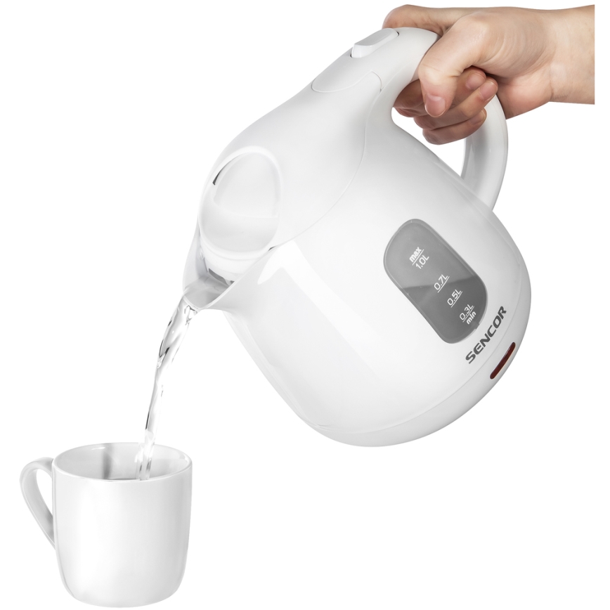 Sencor - Chaleira 1 l 1100W/230V branco