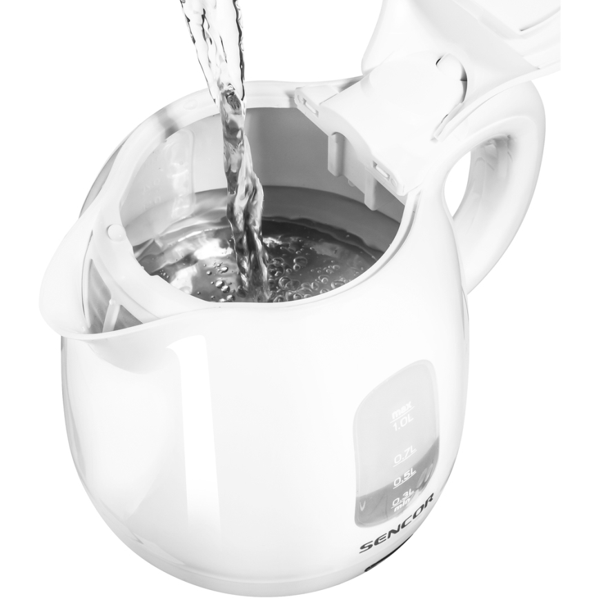 Sencor - Chaleira 1 l 1100W/230V branco