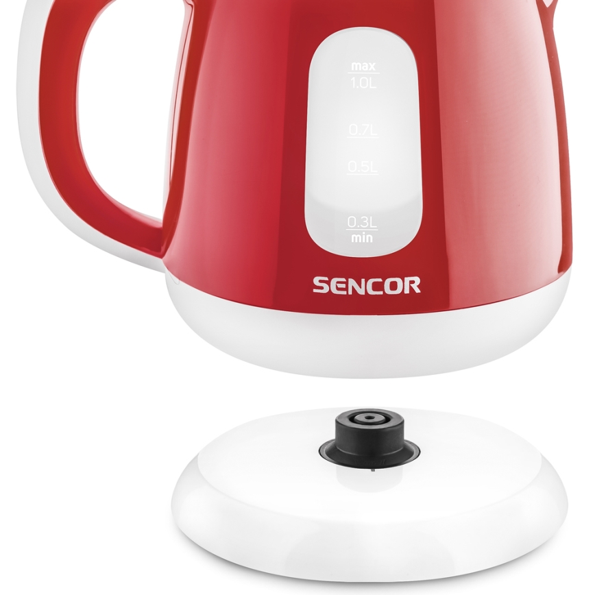 Sencor - Chaleira 1 l 1100W/230V vermelho