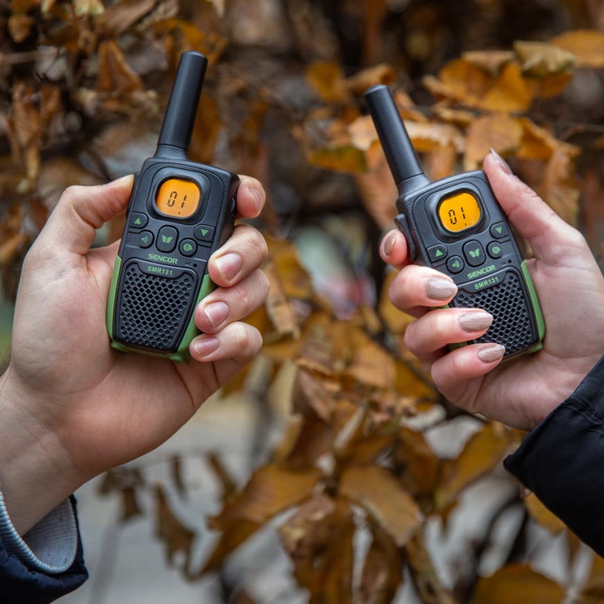 Sencor - CONJUNTO 2x Walkie-talkie 3xAAA alcance 7 km