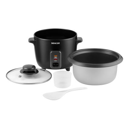 Sencor - Cozedor de arroz 300W/230V 0,6l preto