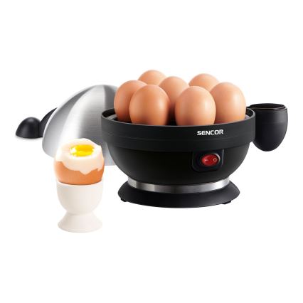 Sencor - Cozedor de ovos 320-380W/230V preto/cromado mate