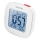 Sencor - Despertador com visor LCD e termómetro 2xAAA branco