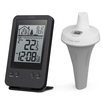 Sencor - Estação de medição com sensor de flutuador de piscina sem fios 2xAA + 2xAA IPX7