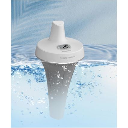 Sencor - Estação de medição com sensor de flutuador de piscina sem fios 2xAA + 2xAA IPX7