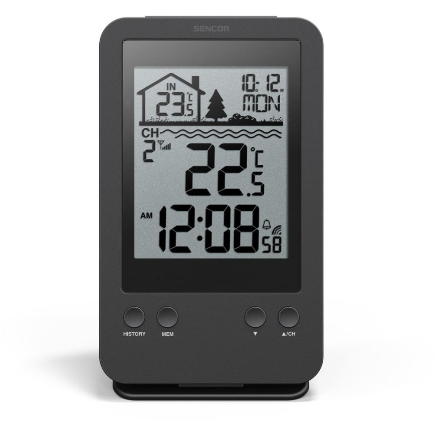 Sencor - Estação de medição com sensor de flutuador de piscina sem fios 2xAA + 2xAA IPX7