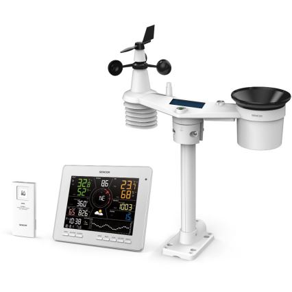 Sencor - Estação meteorológica profissional com ecrã LCD 1xCR2032 Wi-Fi Tuya