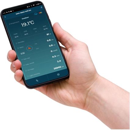 Sencor - Estação meteorológica profissional com ecrã LCD 1xCR2032 Wi-Fi Tuya