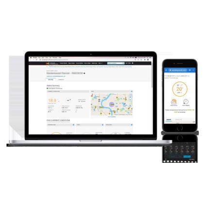 Sencor - Estação meteorológica profissional com ecrã LCD a cores 1xCR2032 Wi-Fi