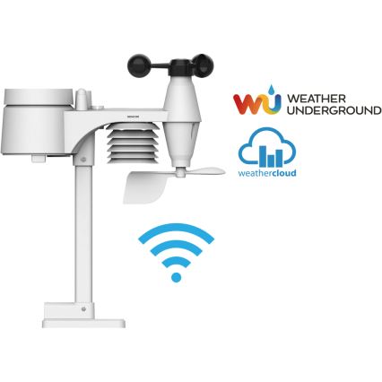 Sencor - Estação meteorológica profissional com ecrã LCD a cores 1xCR2032 Wi-Fi