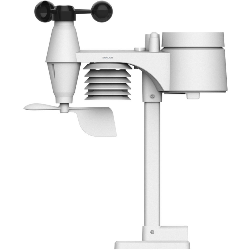 Sencor - Estação meteorológica profissional com ecrã LCD e despertador 5V/1xCR2032 + 3xAA Wi-Fi