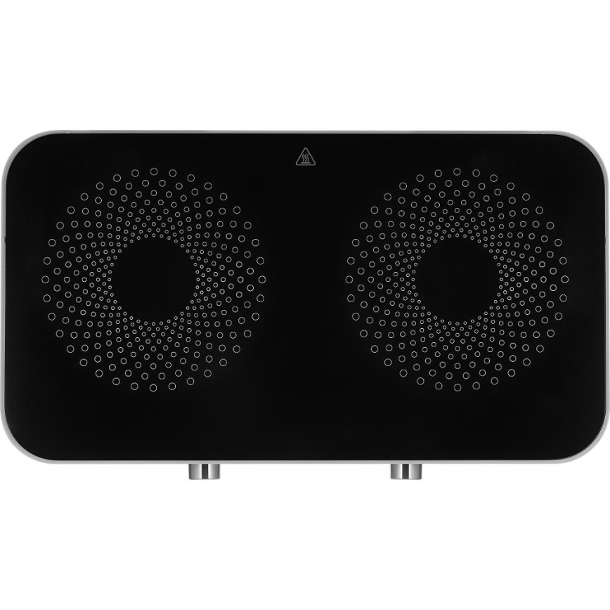 Sencor - Placa de vitrocerâmica de duas zonas com ecrã LCD 3500W/230V