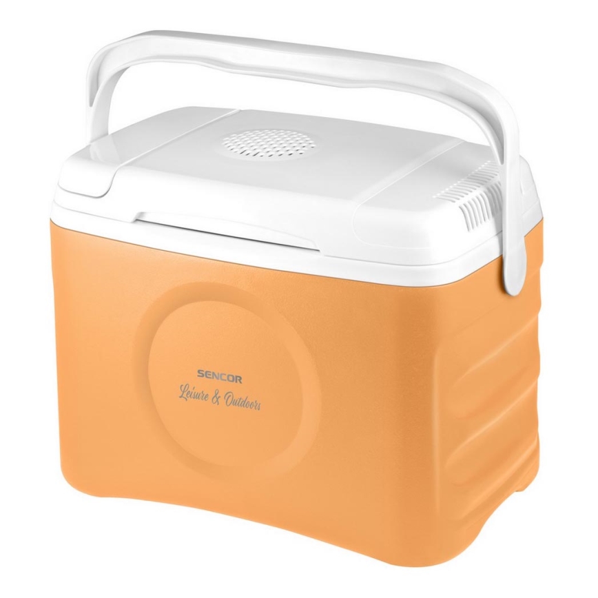 Sencor - Frigorífico automóvel portátil 22 l 45W/12V laranja/branco