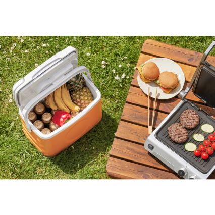 Sencor - Frigorífico automóvel portátil 22 l 45W/12V laranja/branco