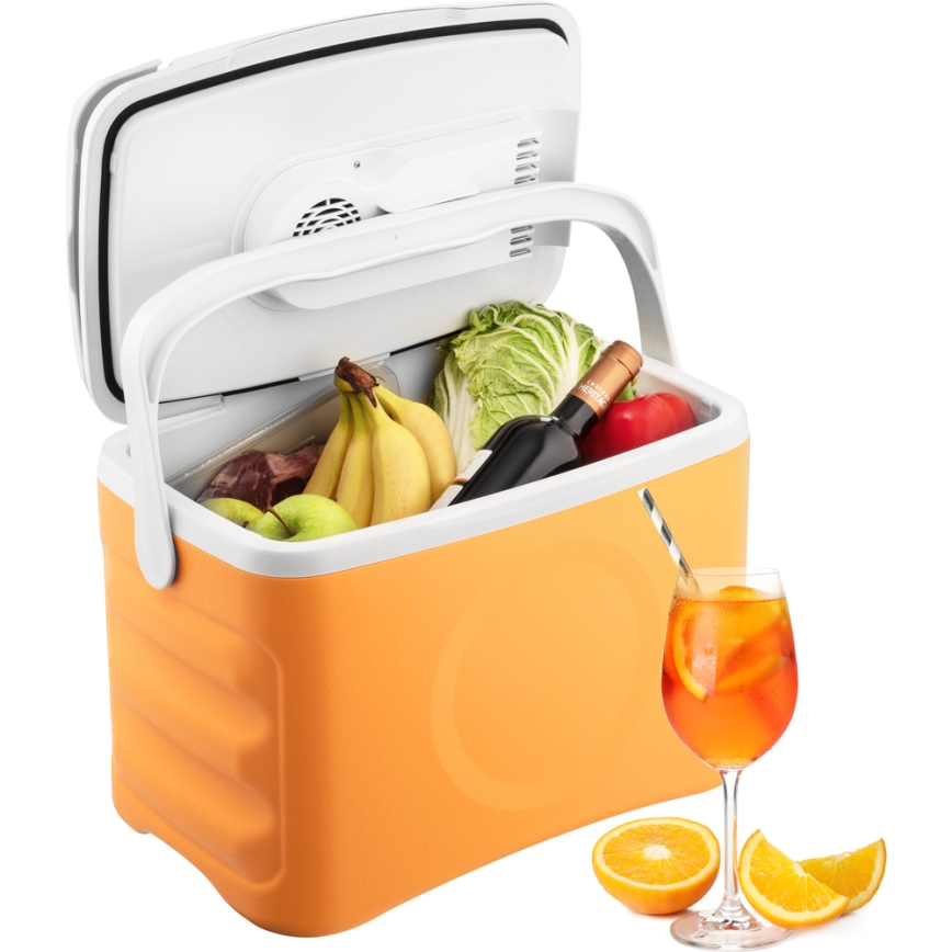 Sencor - Frigorífico automóvel portátil 22 l 45W/12V laranja/branco