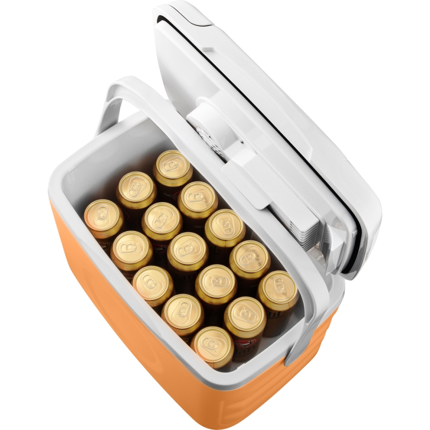 Sencor - Frigorífico automóvel portátil 22 l 45W/12V laranja/branco