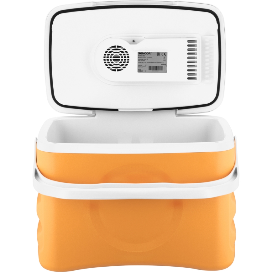 Sencor - Frigorífico automóvel portátil 22 l 45W/12V laranja/branco
