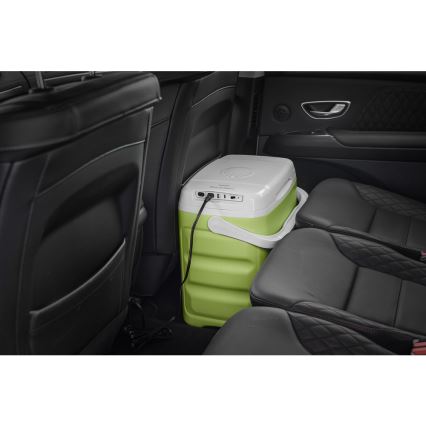 Sencor - Frigorífico automóvel portátil 30 l 55W/5V/12V/230V verde/branco