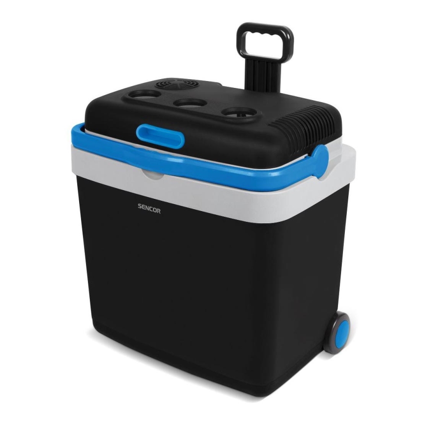 Sencor - Frigorífico portátil para automóvel 33 l 60W/12V/230V preto