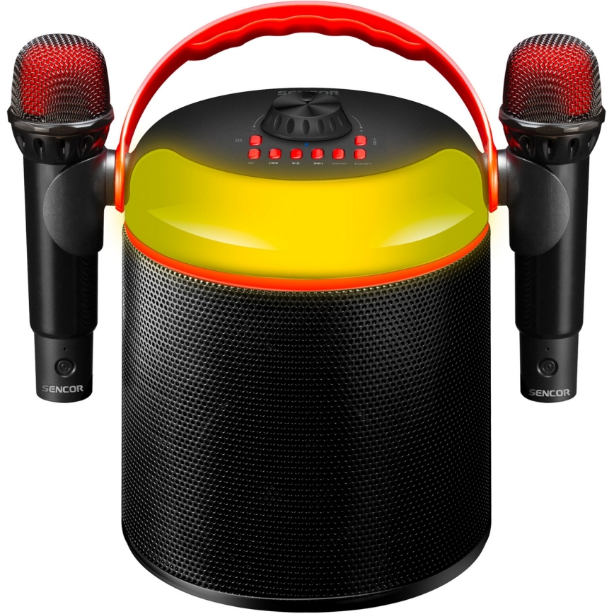 Sencor - LED Altifalante com microfones sem fios 4000 mAh