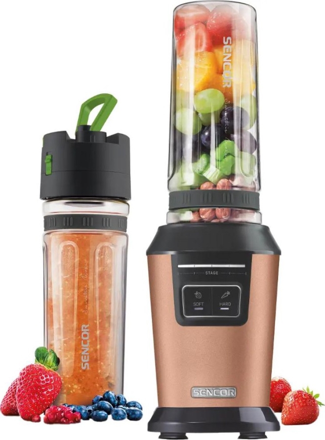 Sencor - Liquidificador para smoothies com acessórios 800W/230V cobre