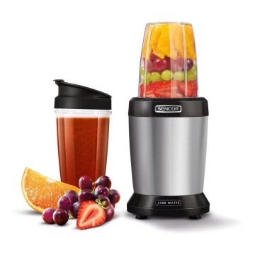 Sencor - Liquidificadora de batidos nutritivos 1000W/230V prateado